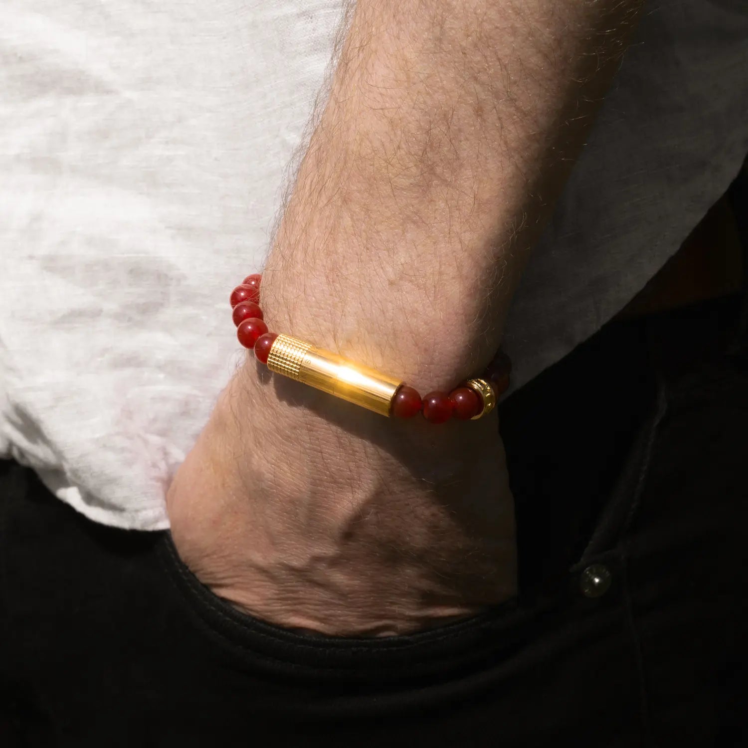 PUNCH BRACELET - Sangre Gold Ring