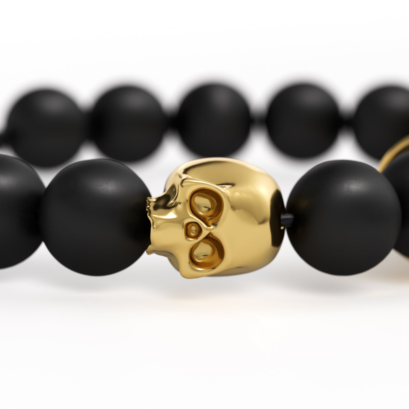 PUNCH BRACELET - Oscuro Gold Skull II
