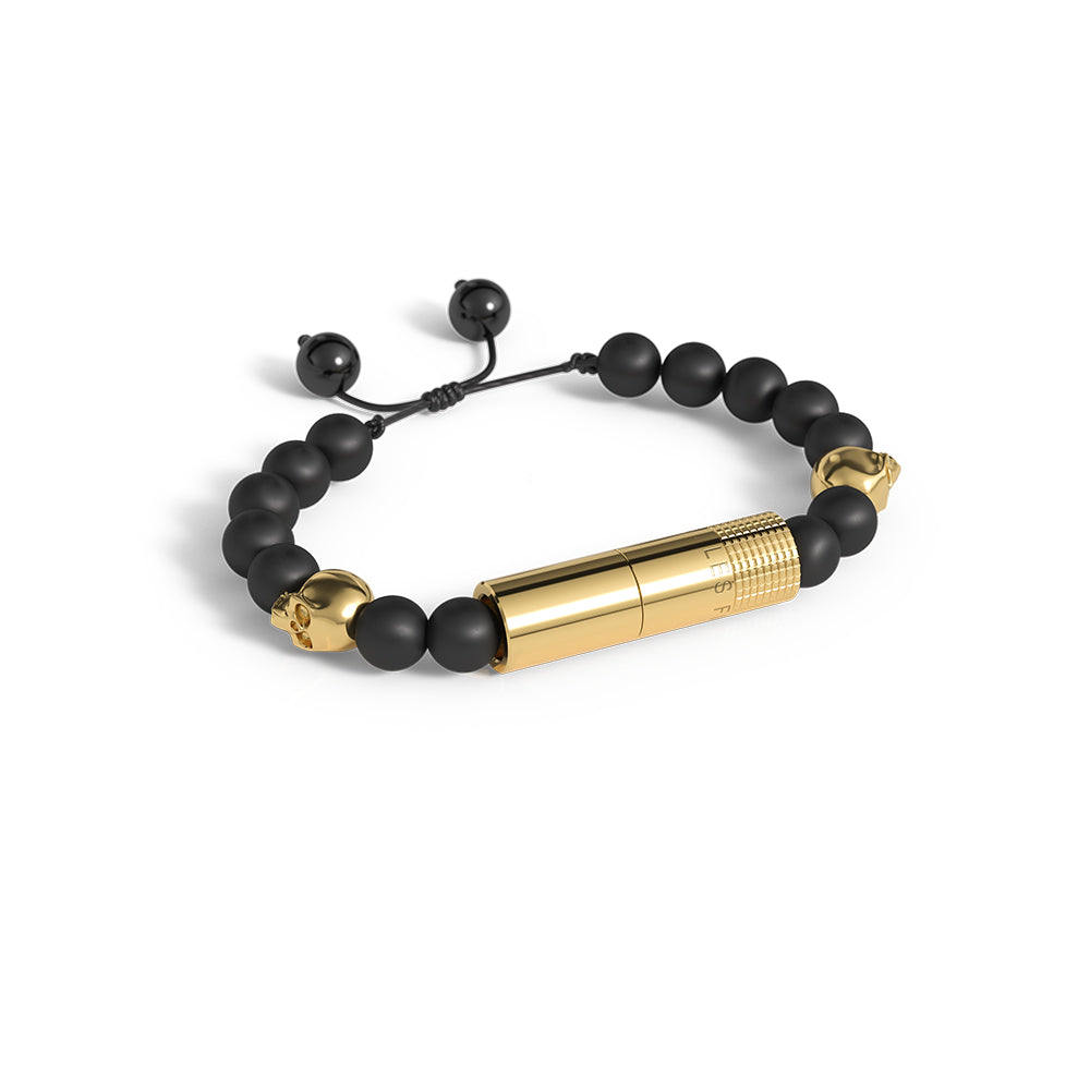PUNCH BRACELET - Oscuro Gold Skull II