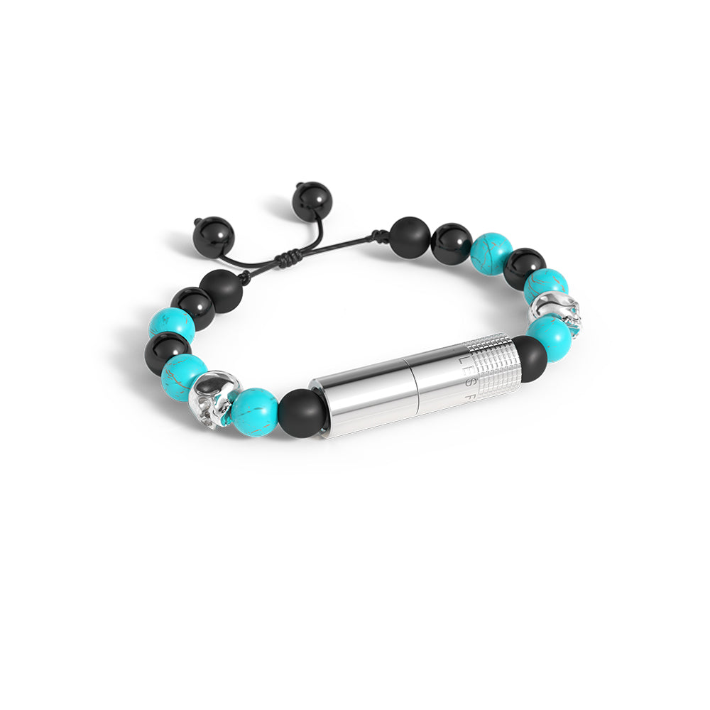 PUNCH BRACELET - Turquoise Skull