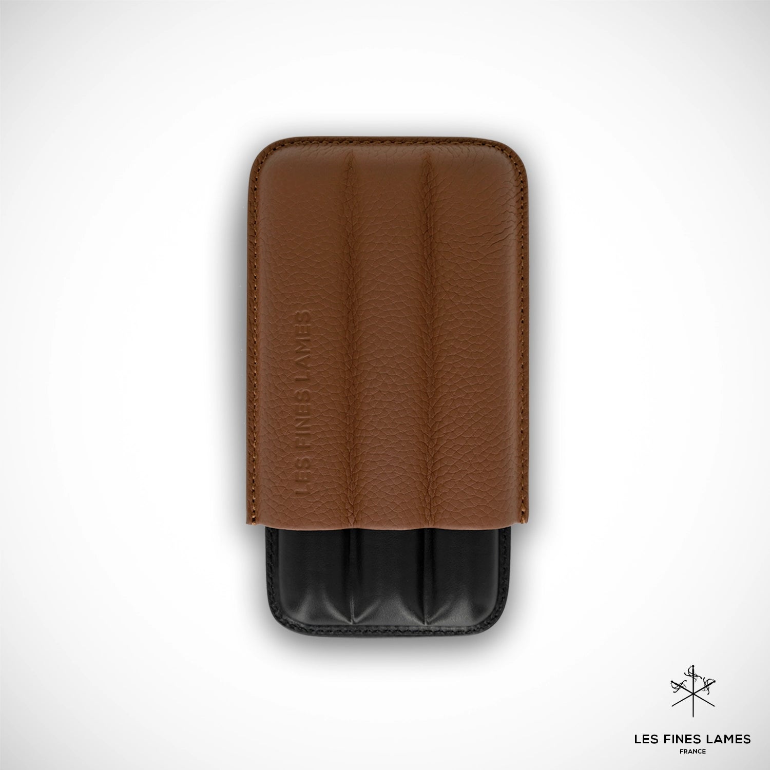 CIGAR CASE - TRIO Brown