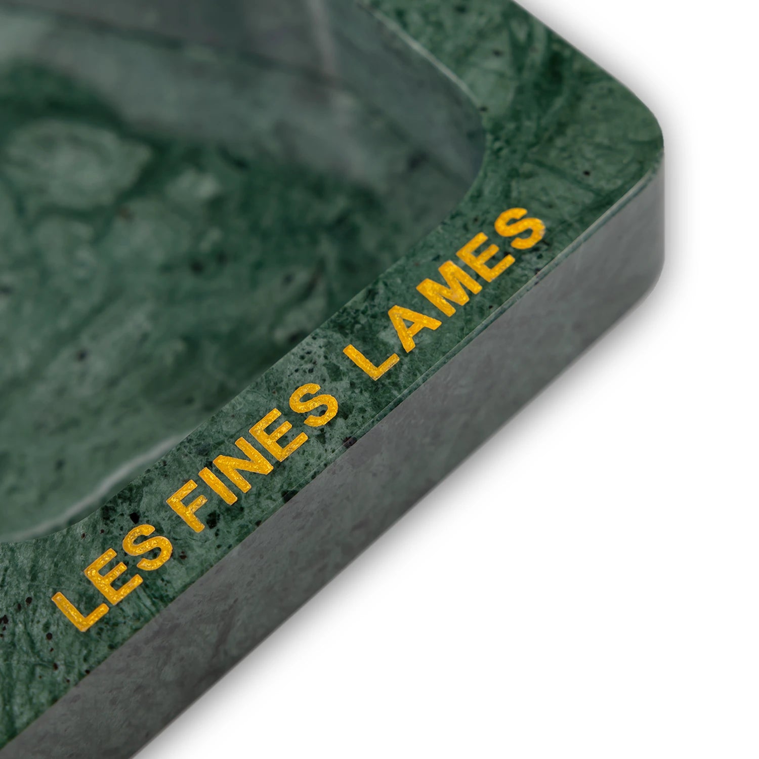 Ashtray dyad verde india marble les fines lames