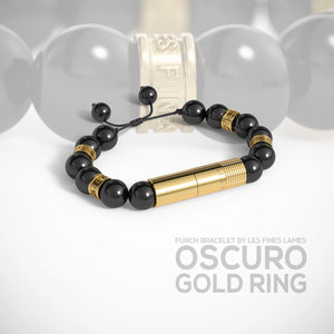 PUNCH BRACELET - Oscuro Gold Ring