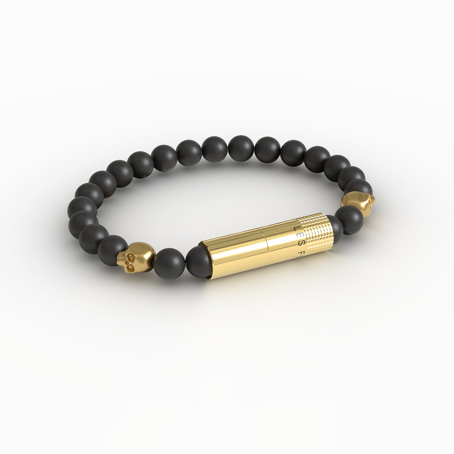 PUNCH BRACELET - Oscuro Gold Skull II