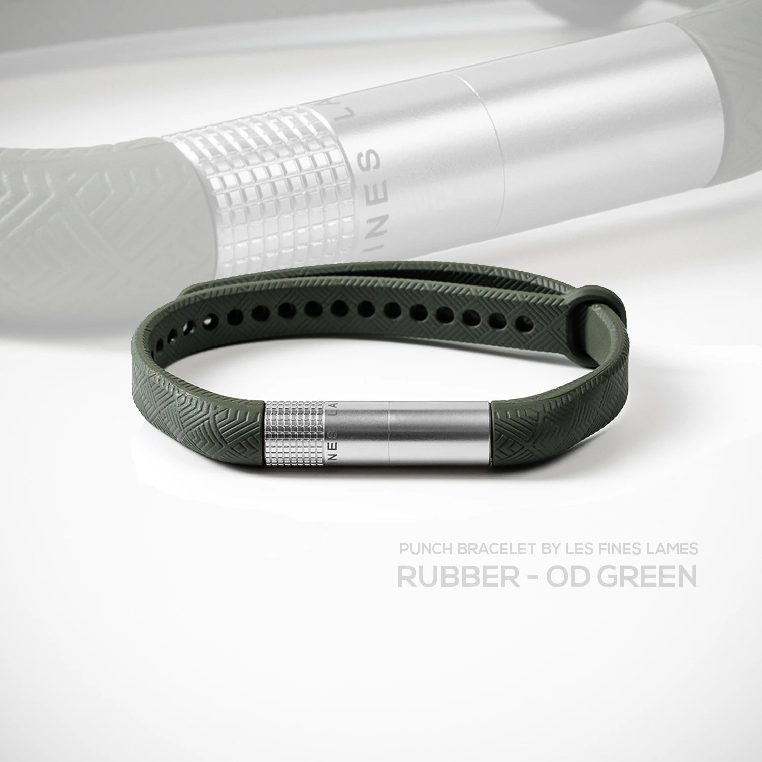 PUNCH BRACELET Rubber - OD Green