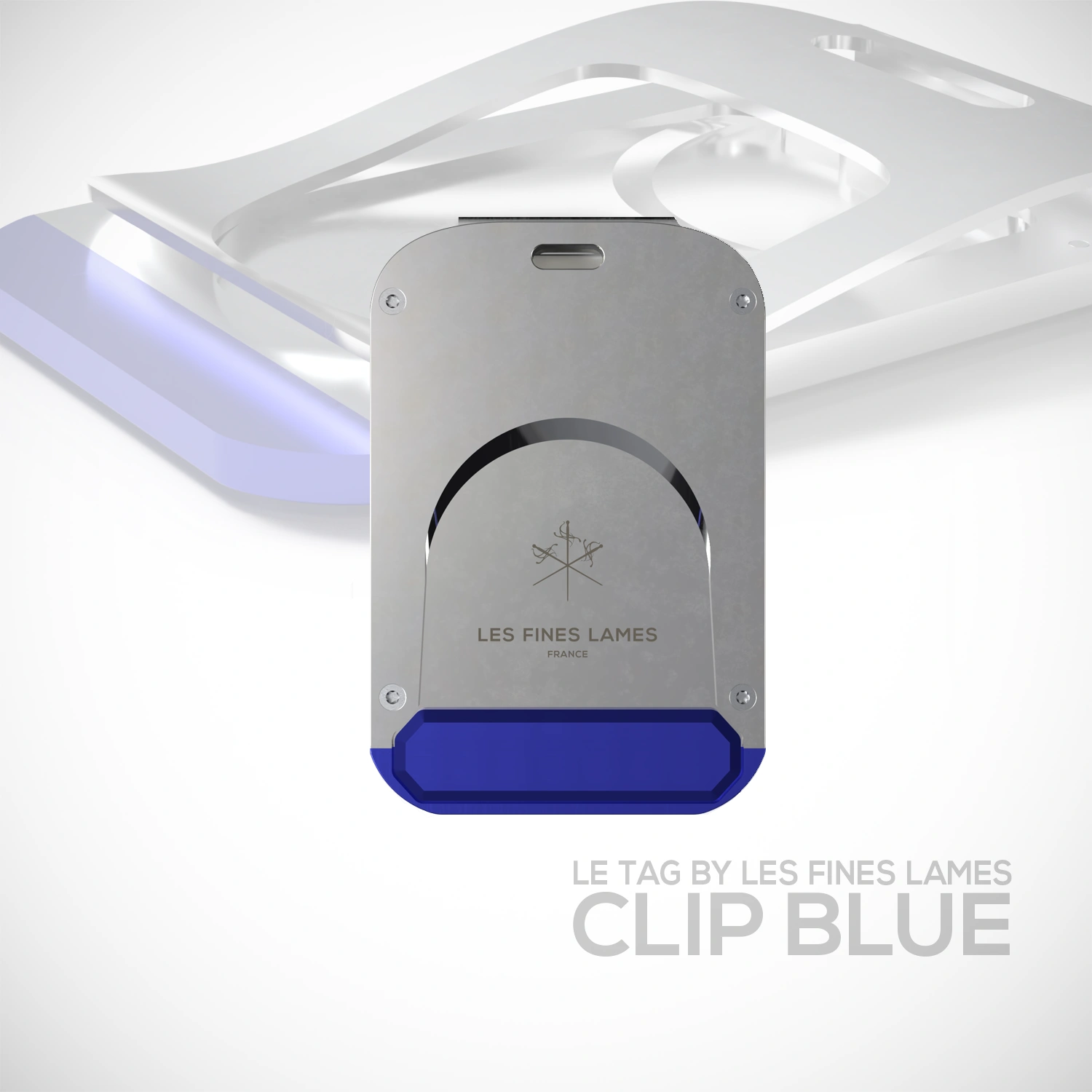 LE TAG – Clip by LES FINES LAMES, a stainless steel cigar cutter with integrated money clip