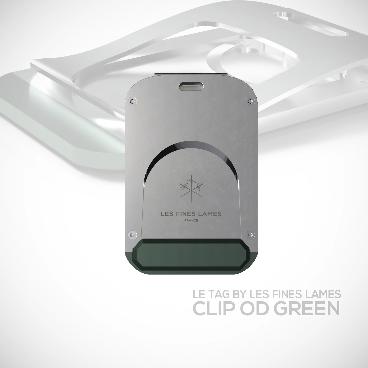 LE TAG – Clip by LES FINES LAMES, a stainless steel cigar cutter with integrated money clip