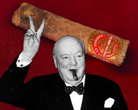 Vintage cigar butt from Winston Churchill’s collection