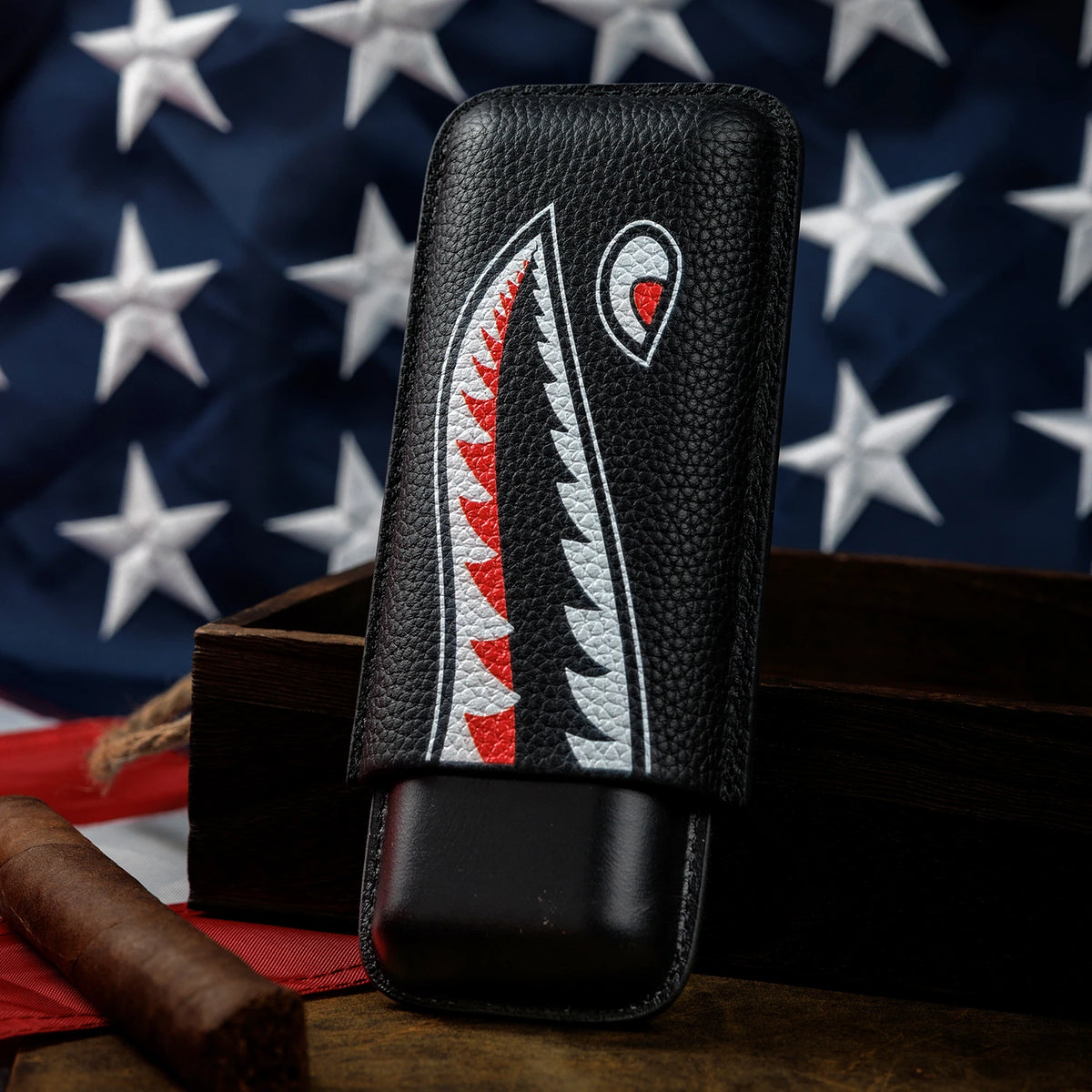 The cigar case - Flying Tigers by LES FINES LAMES , designed for the 250th year of the United States