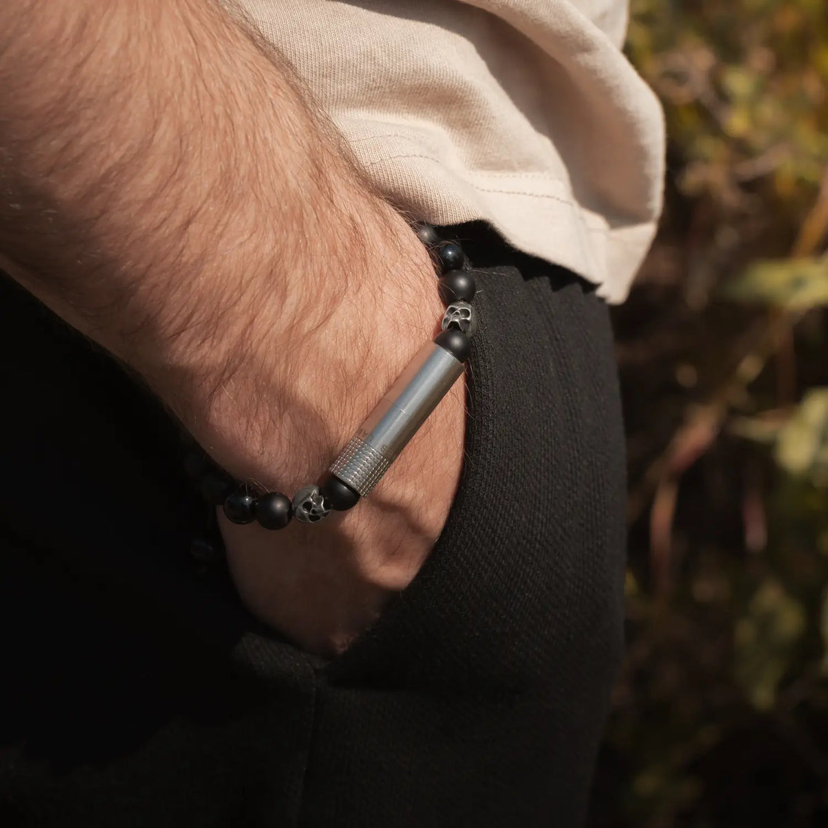 PUNCH BRACELET - Oscuro Matte Skull I