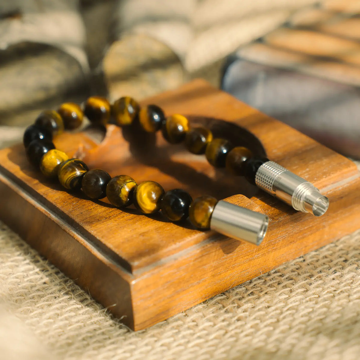 PUNCH BRACELET - Tiger Eye - Quai D'orsay