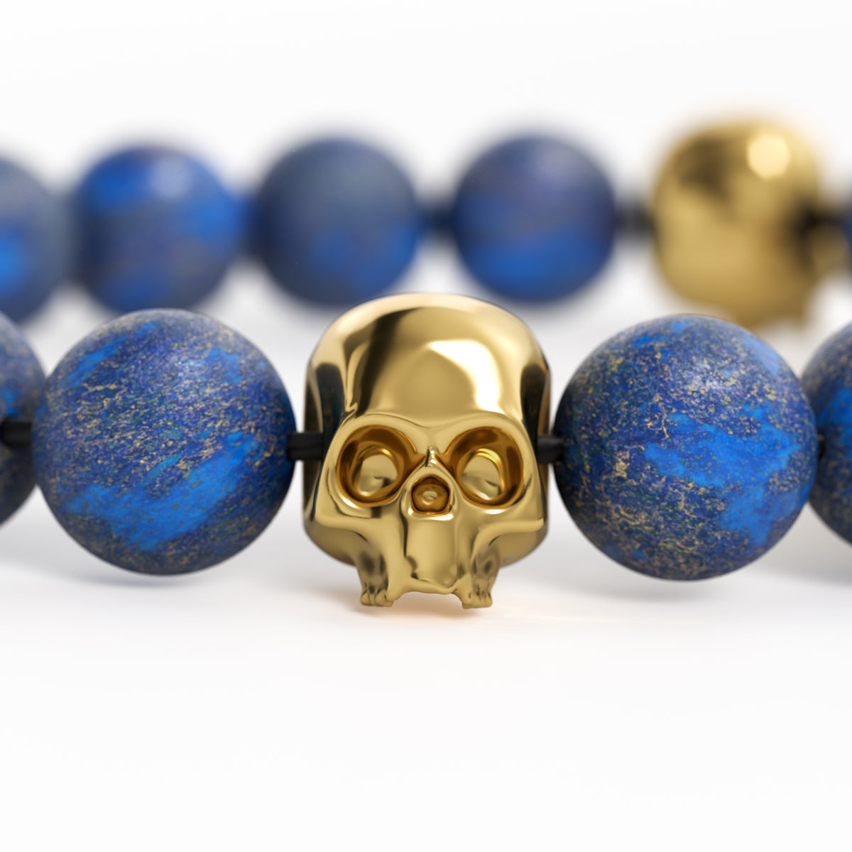 PUNCH BRACELET - Noche Gold Skull
