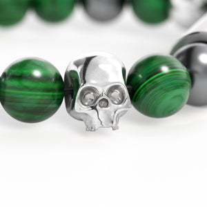 PUNCH BRACELET - Verde Cobre Skull