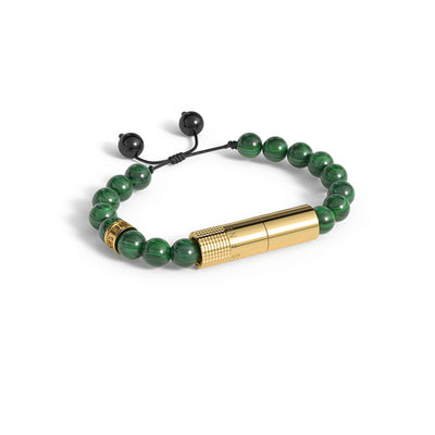 PUNCH BRACELET - Verde Cobre Gold Ring
