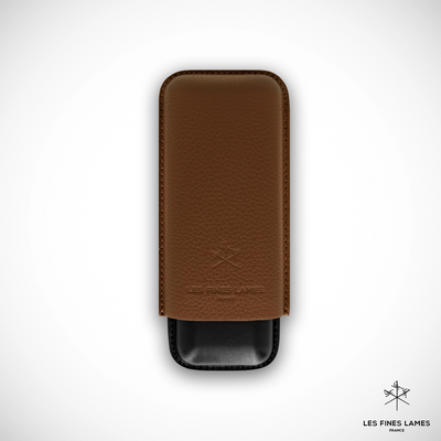 CIGAR CASE - DUO Brown