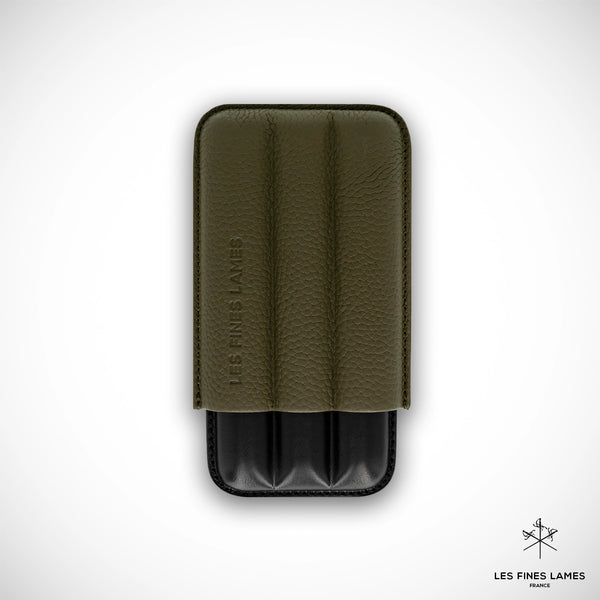 CIGAR CASE - TRIO OD Green - Les Fines Lames