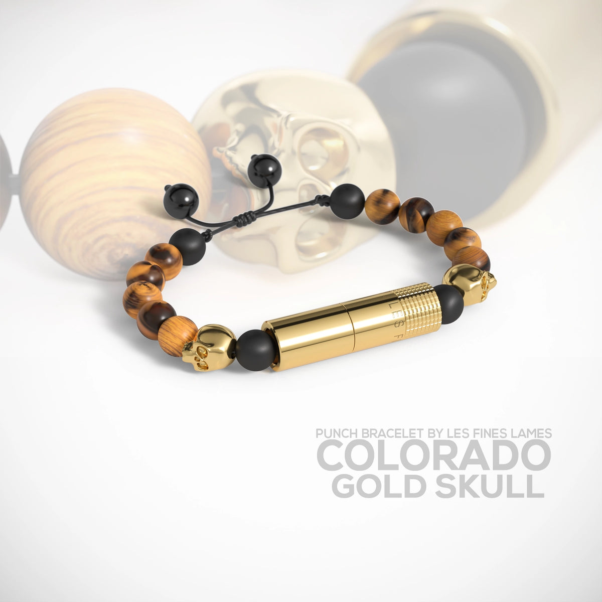 PUNCH BRACELET - Colorado Gold Skull