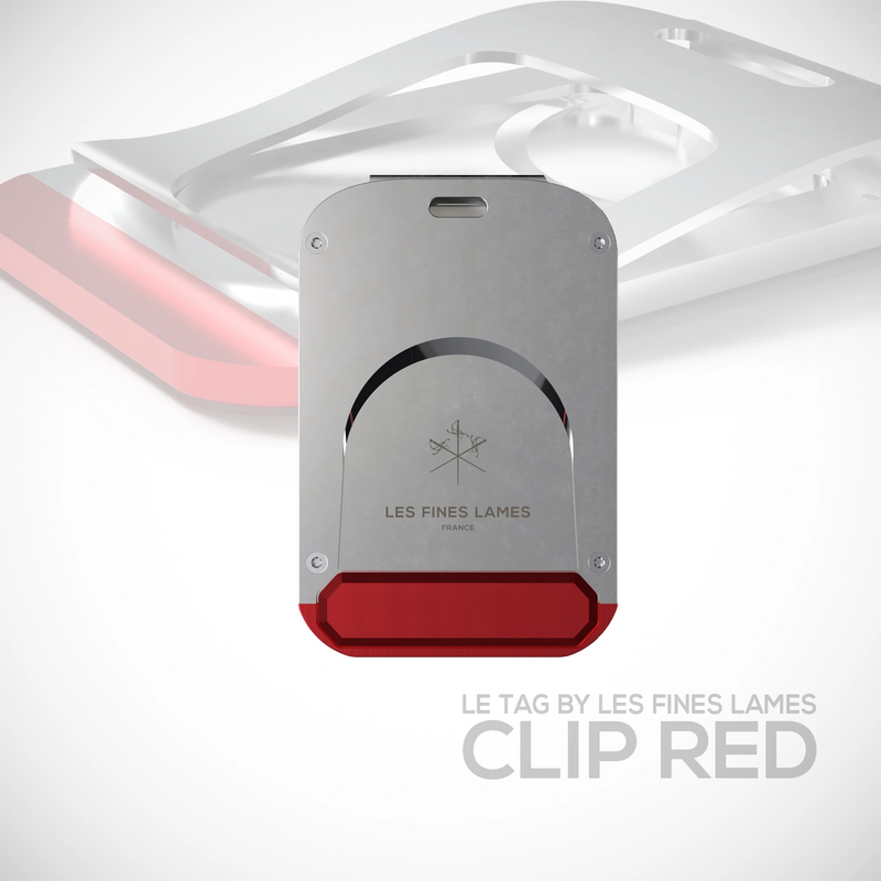 LE TAG – Clip by LES FINES LAMES, a stainless steel cigar cutter with integrated money clip