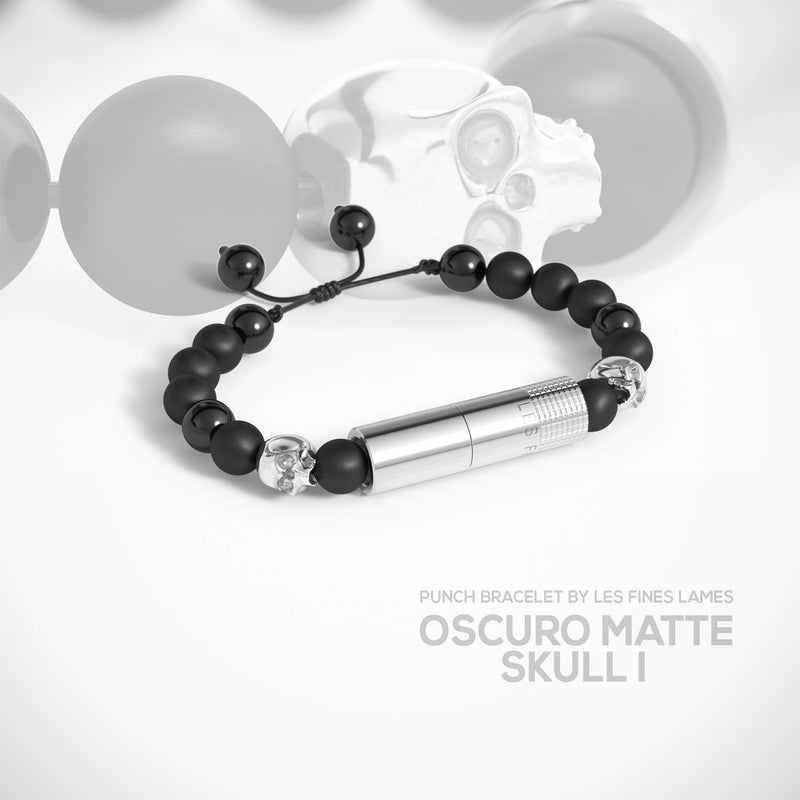 PUNCH BRACELET - Oscuro Matte Skull I