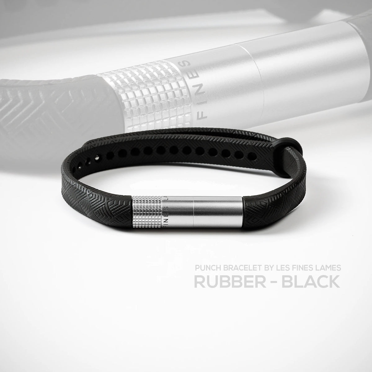 PUNCH BRACELET Rubber - Midnight