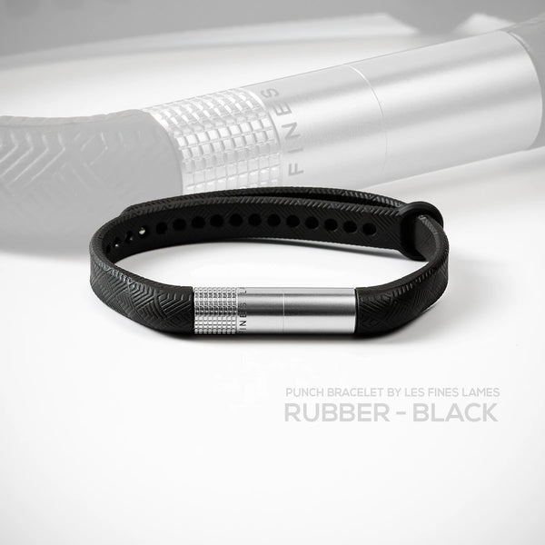 PUNCH BRACELET Rubber - Midnight