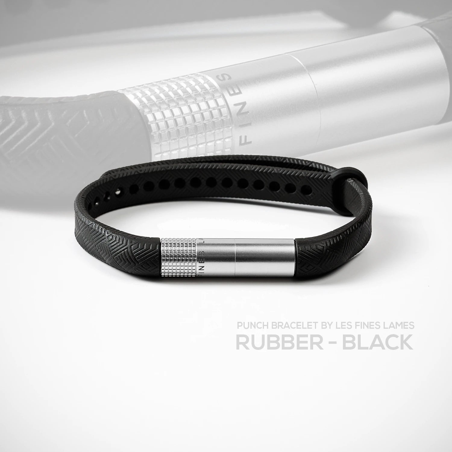 PUNCH BRACELET Rubber - Midnight