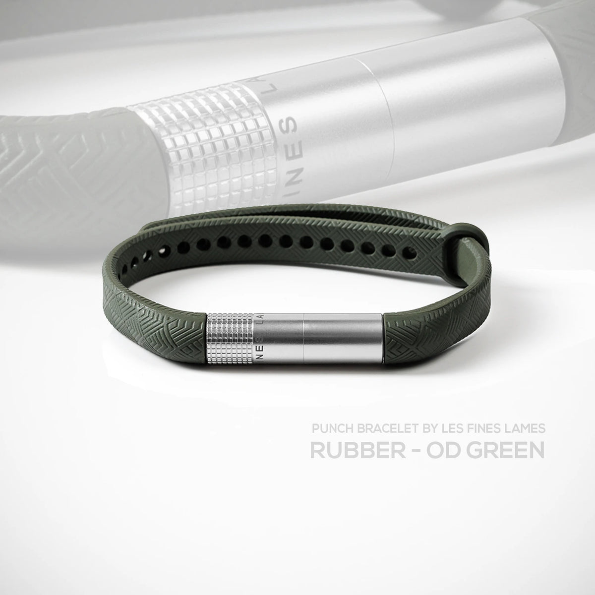 PUNCH BRACELET Rubber - OD Green