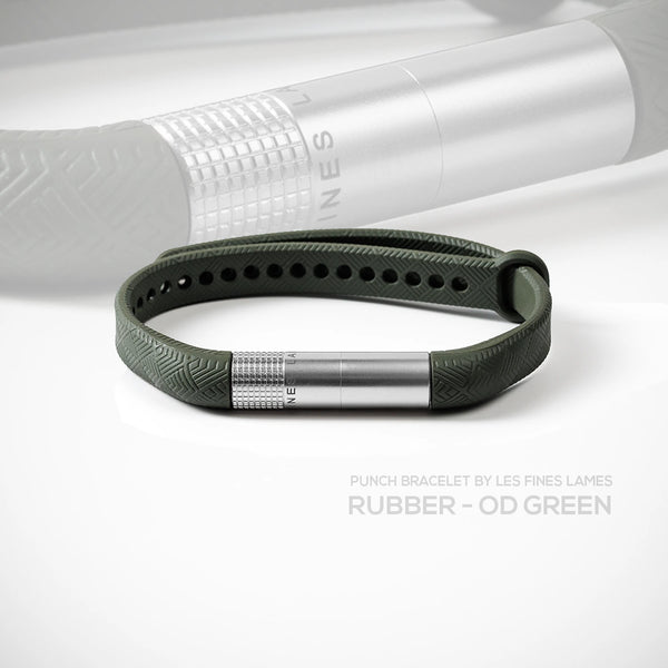 PUNCH BRACELET Rubber - OD Green