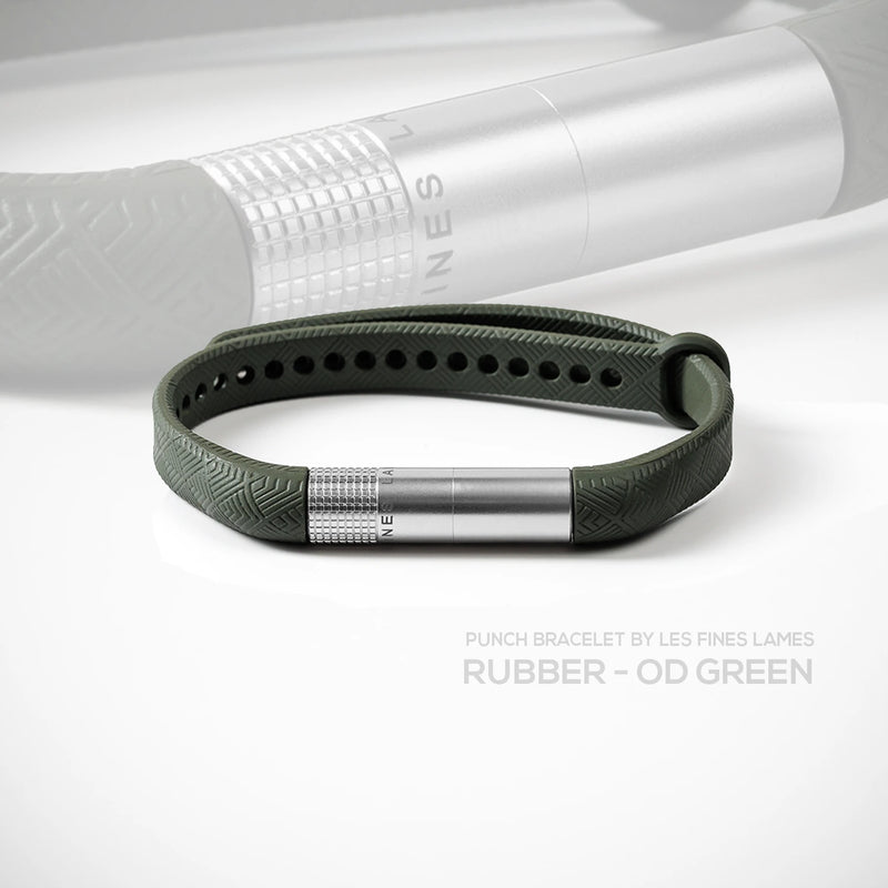 PUNCH BRACELET Rubber - OD Green