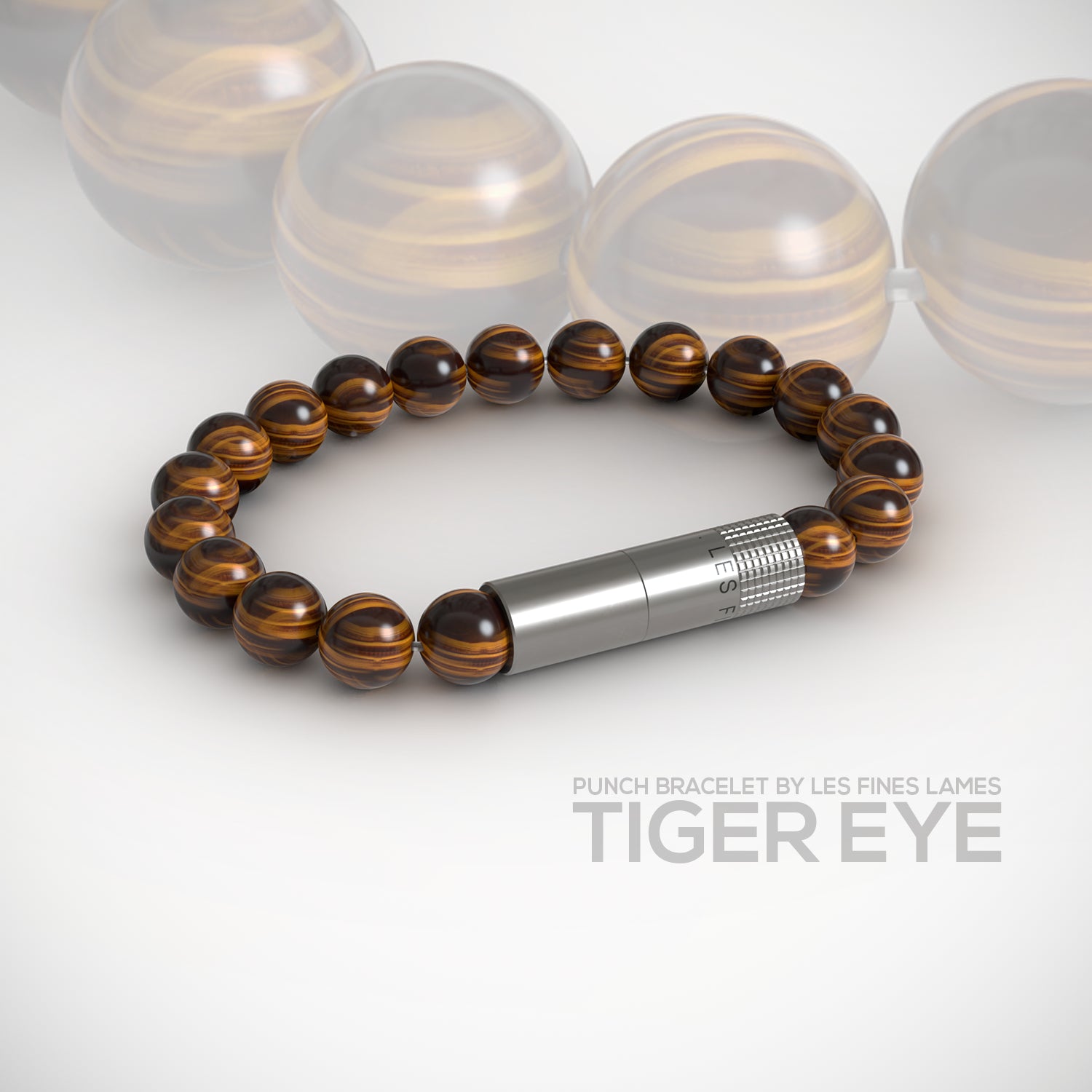 PUNCH BRACELET - Tiger Eye - Quai D'orsay