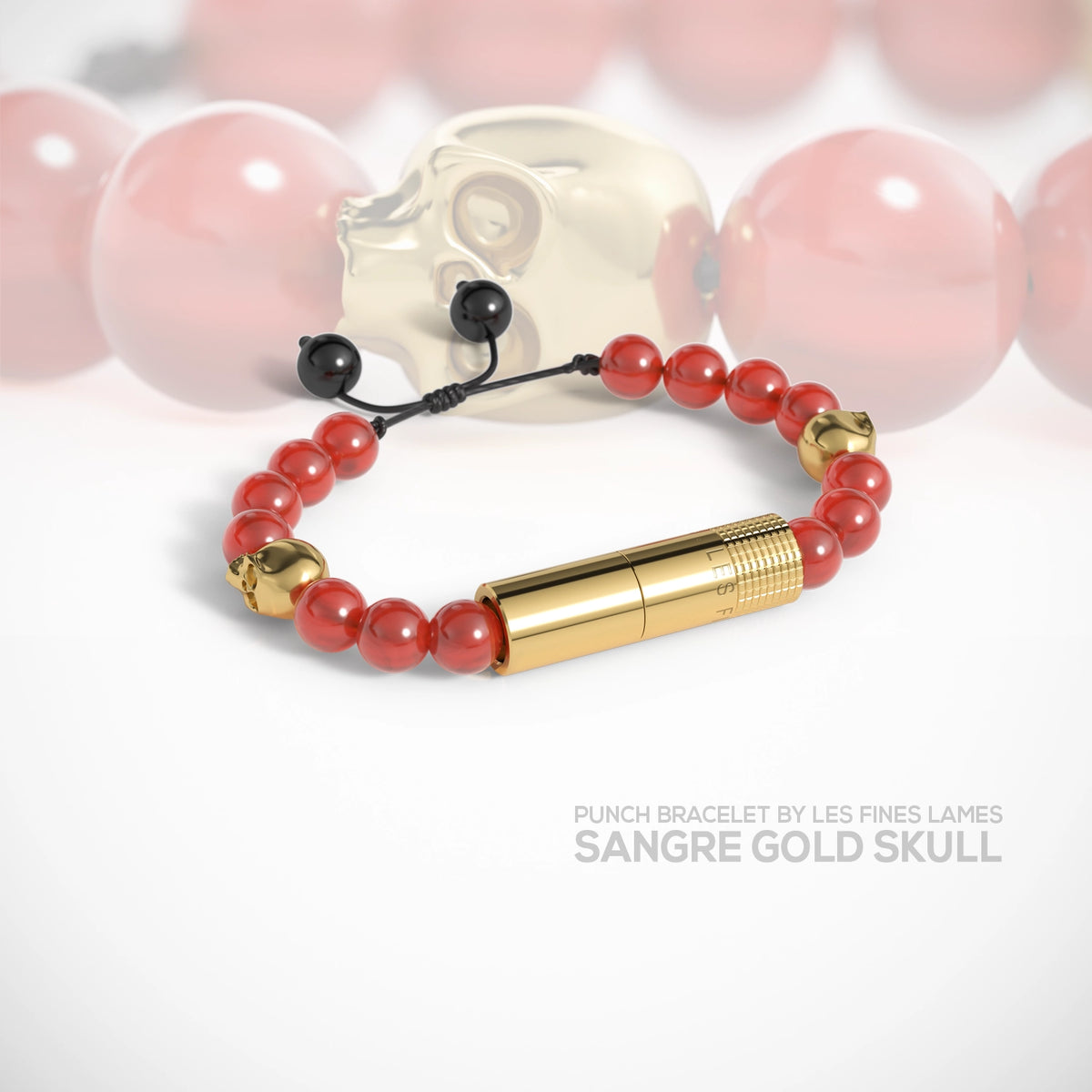 PUNCH BRACELET - Sangre Gold Skull