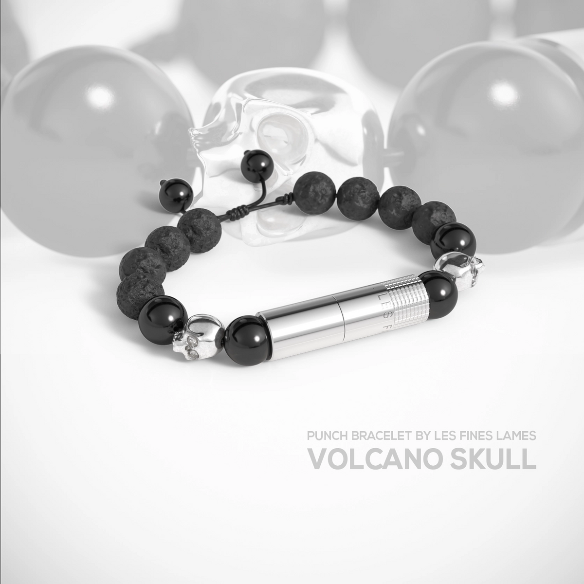 PUNCH BRACELET - Volcano Skull