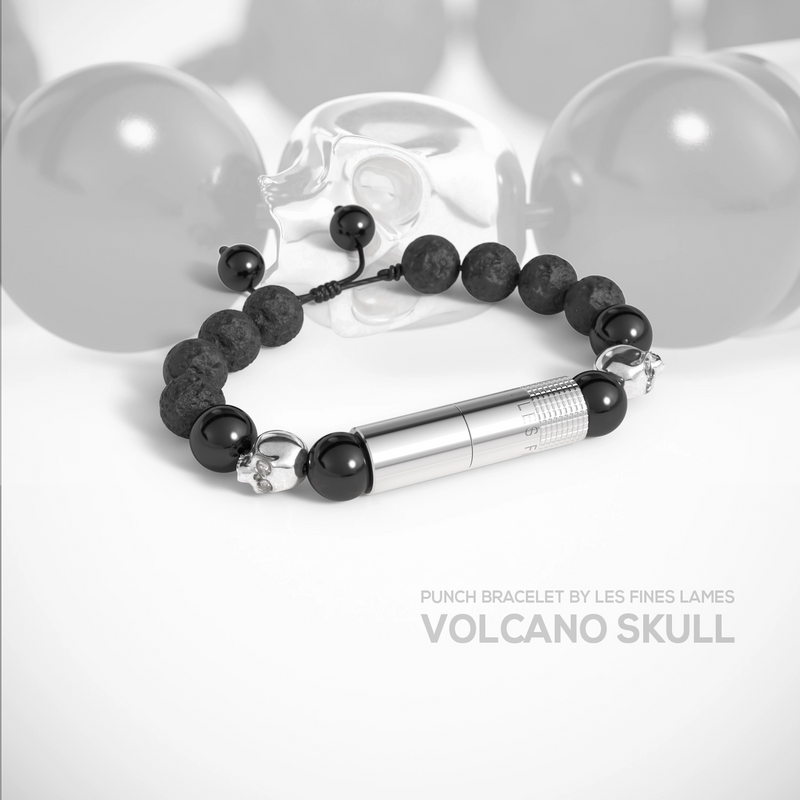 PUNCH BRACELET - Volcano Skull