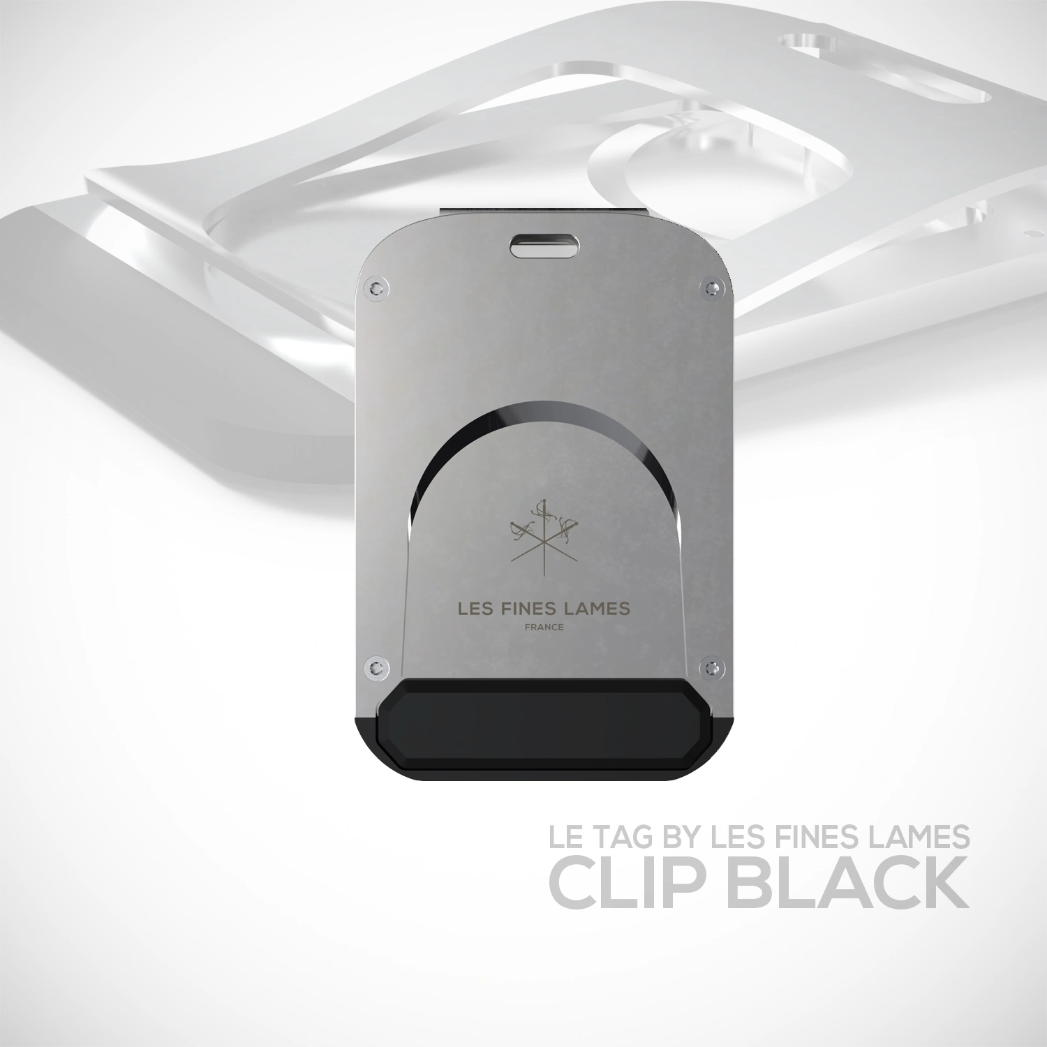 LE TAG – Clip by LES FINES LAMES, a stainless steel cigar cutter with integrated money clip
