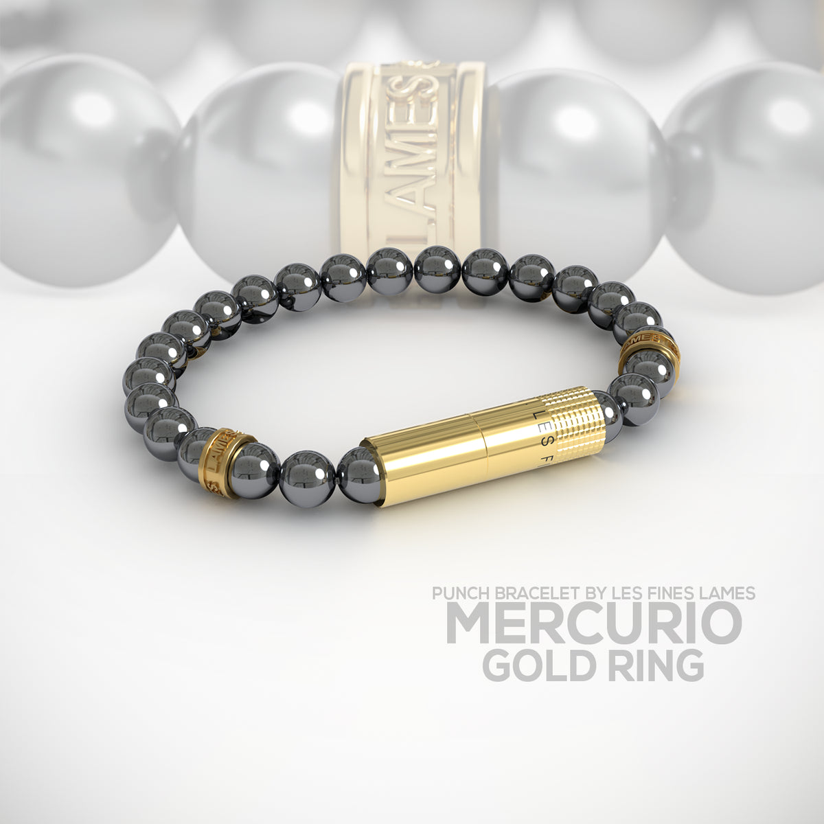PUNCH BRACELET - Mercurio Gold Ring