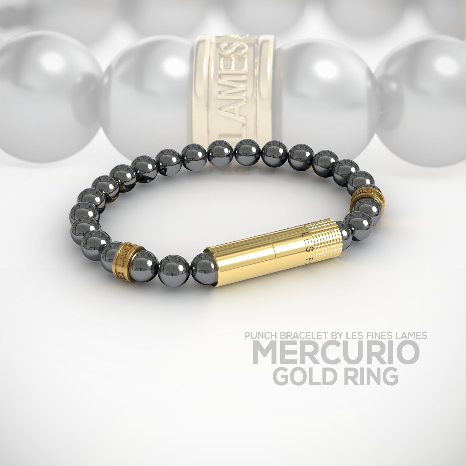 PUNCH BRACELET - Mercurio Gold Ring
