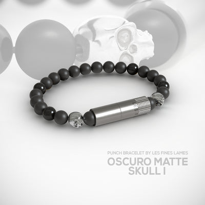 PUNCH BRACELET - Oscuro Matte Skull I