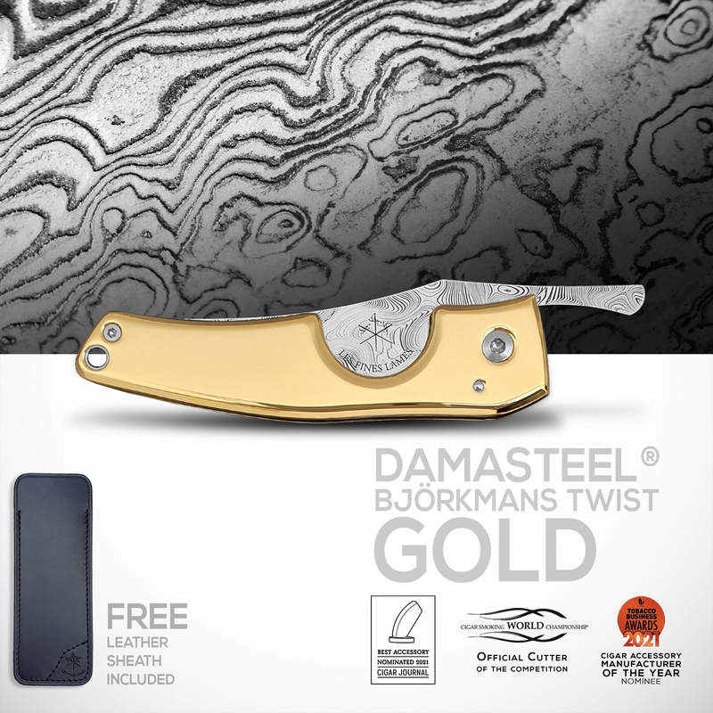 LE PETIT - Damasteel Bjorkmans Twist - Gold