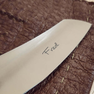Custom engraved blade for LE PETIT cigar cutter