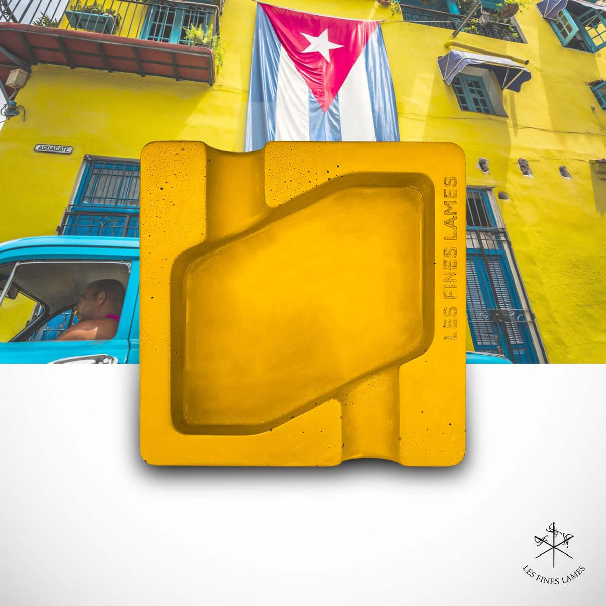 DYAD - Concrete Ashtray - Yellow